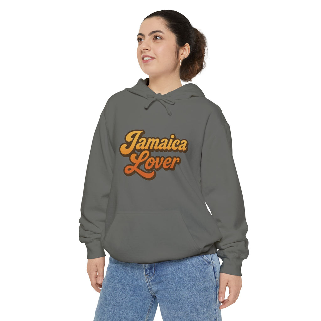 Jamaica Lover Hooded Sweatshirt – Retro Script Travel Hoodie