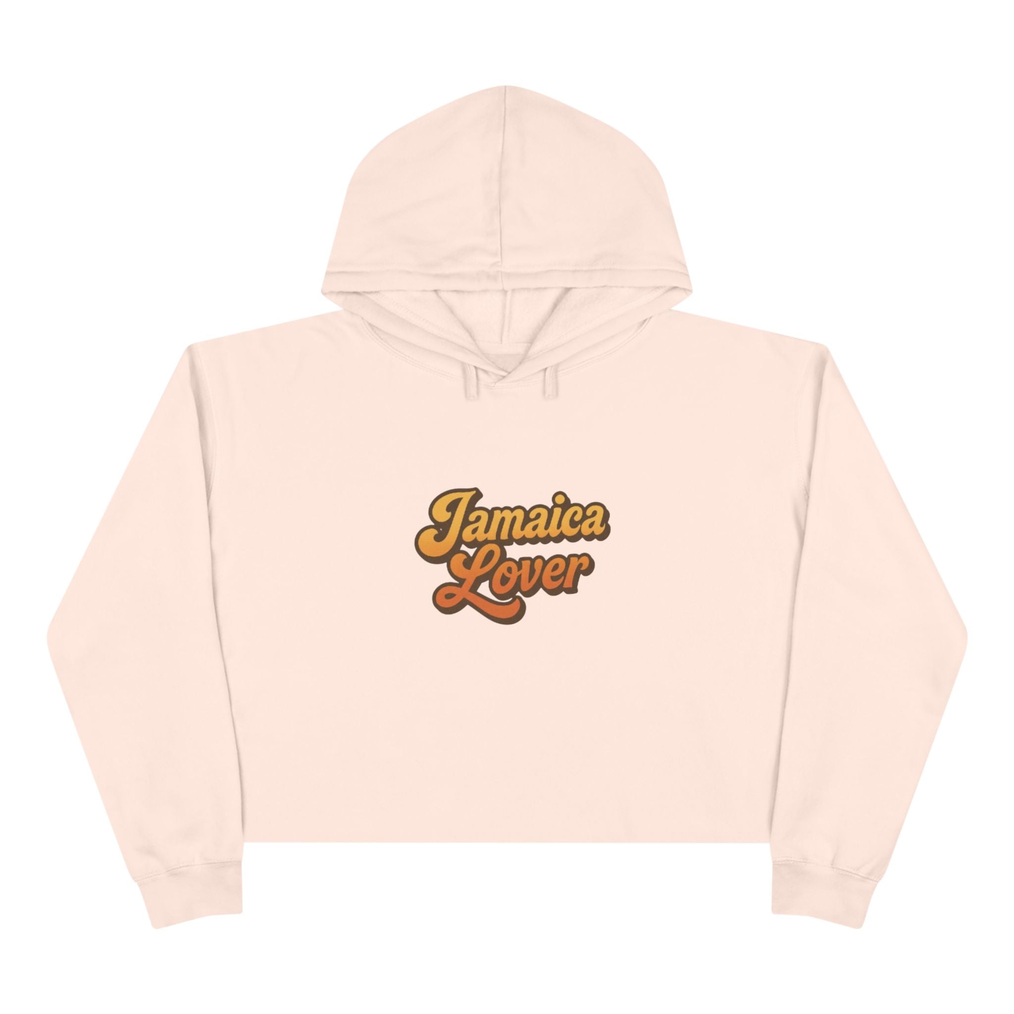 Jamaica Lovers Crop Hoodie - Vintage Style Sweatshirt, Perfect for Summer Festivals, Beach Days, Travel, Gifts for Him and Her