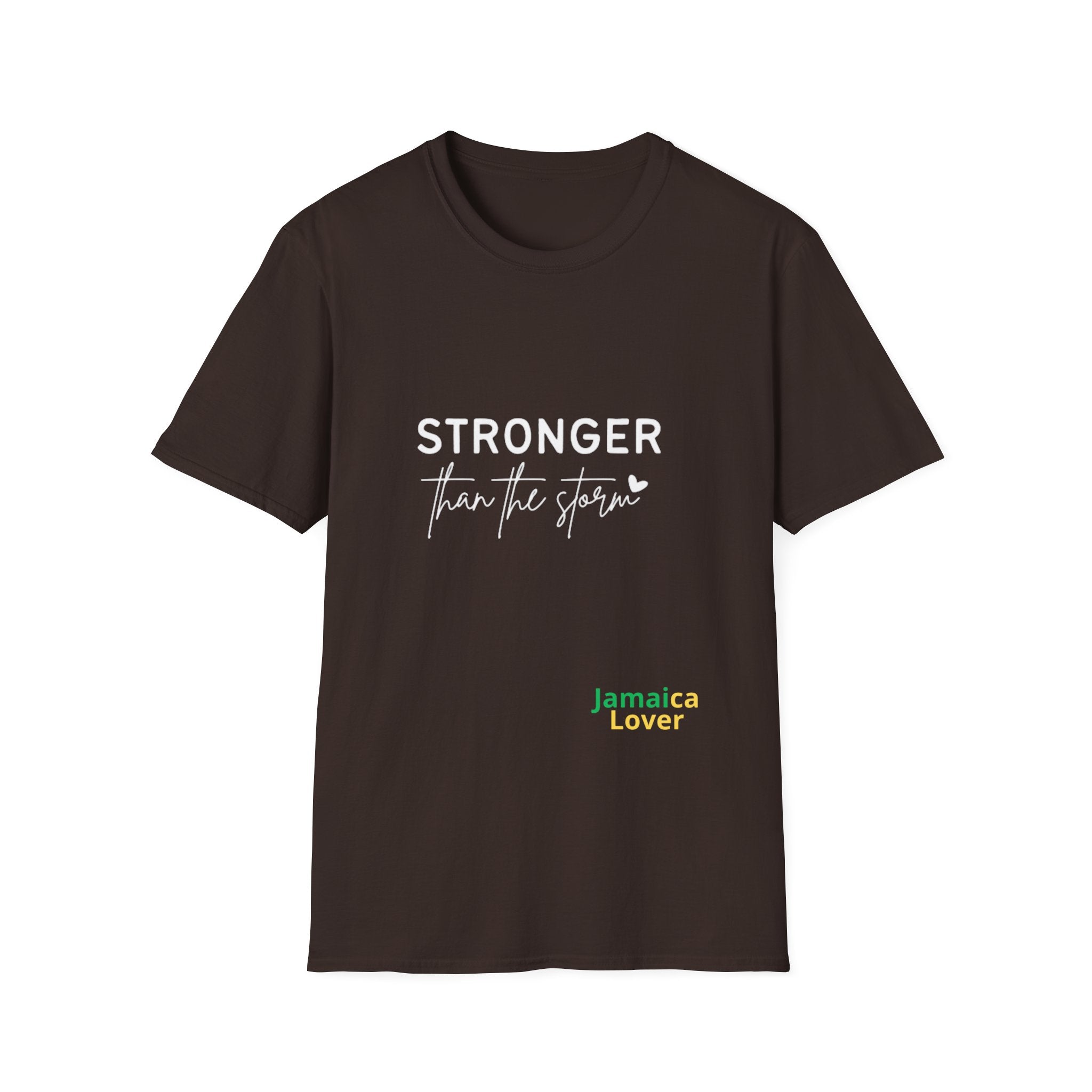 T-Shirt — "Stronger Than the Storm" Jamaica Lover Inspirational Tee