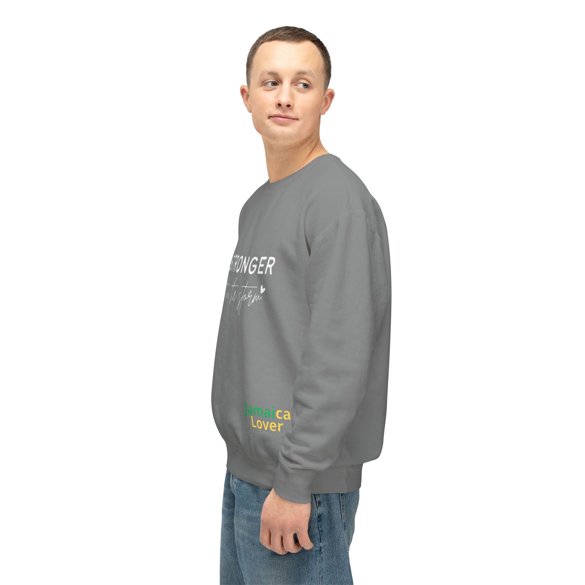 Stronger Than You Crewneck Sweatshirt — Inspirational Lightweight Pullover
