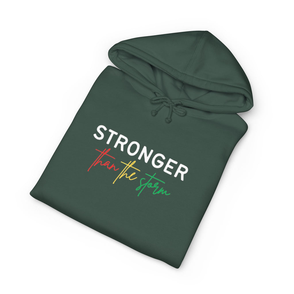 Hoodie — "Stronger Than the Storm" Inspirational Pullover