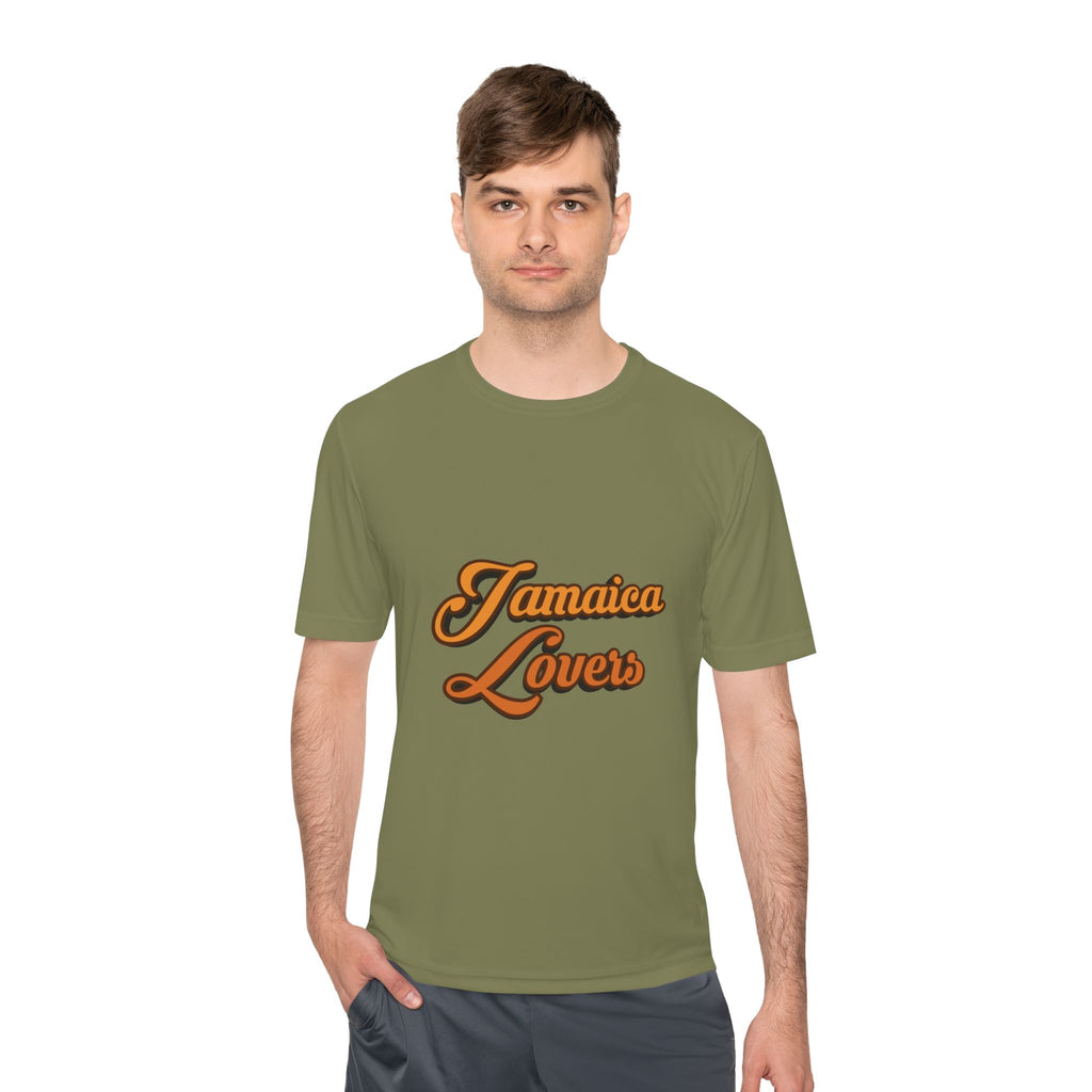 Jamaica Lovers Unisex Moisture Wicking Tee, Cool Summer Wear, Beach Shirt, Vacation Gear, Travel Apparel, Gift for Friends