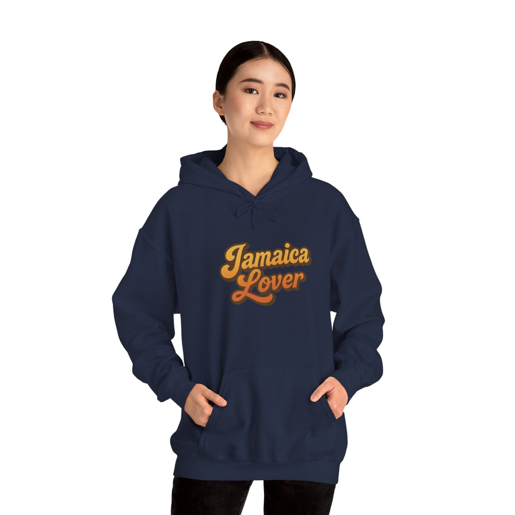 Jamaica Lover Hoodie — Retro Script Pullover for Jamaica Fans