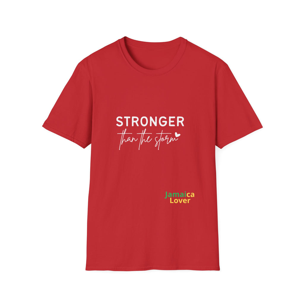 T-Shirt — "Stronger Than the Storm" Jamaica Lover Inspirational Tee