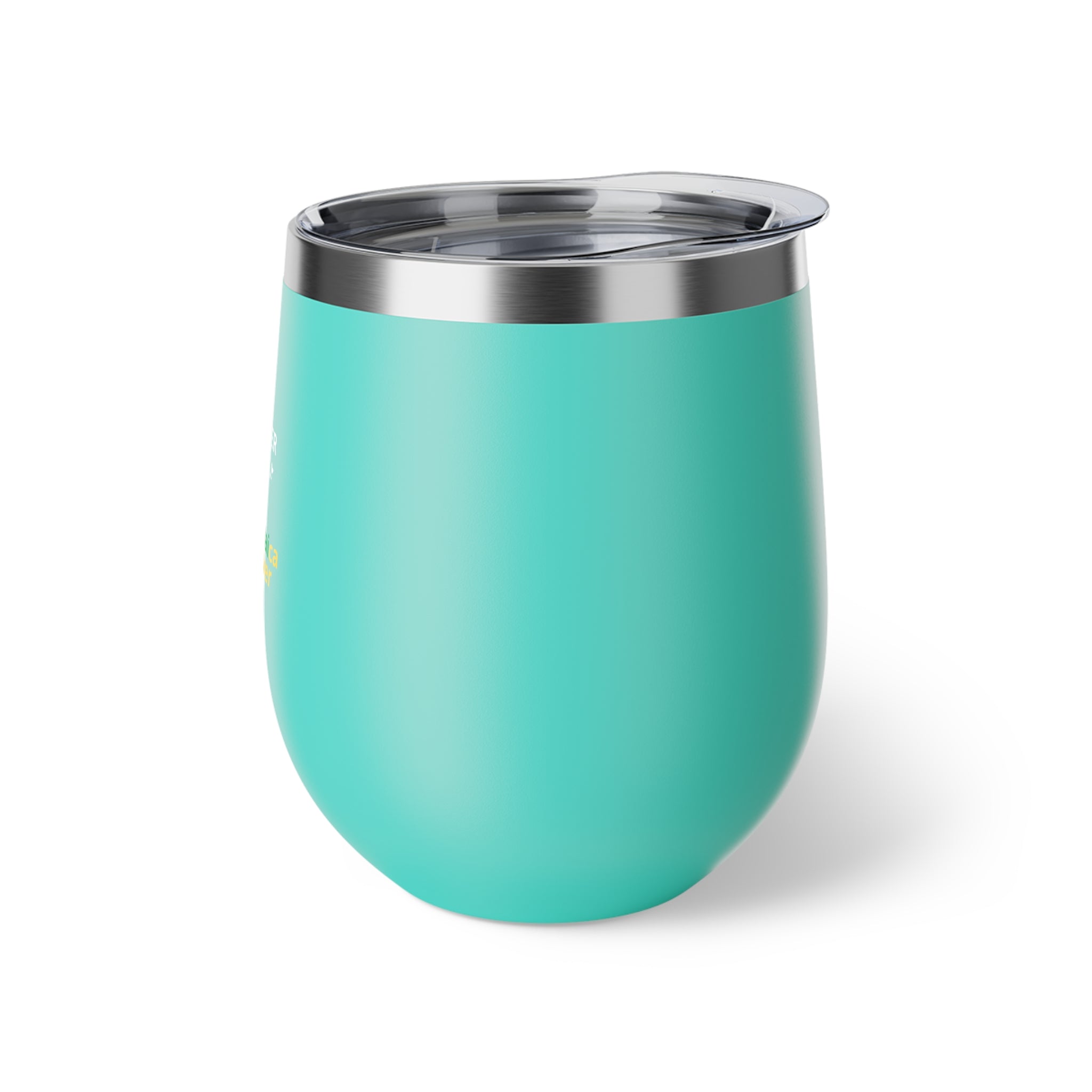 Insulated 12oz Copper Tumbler — "Stronger Than the Storm" Jamaica Lover Design