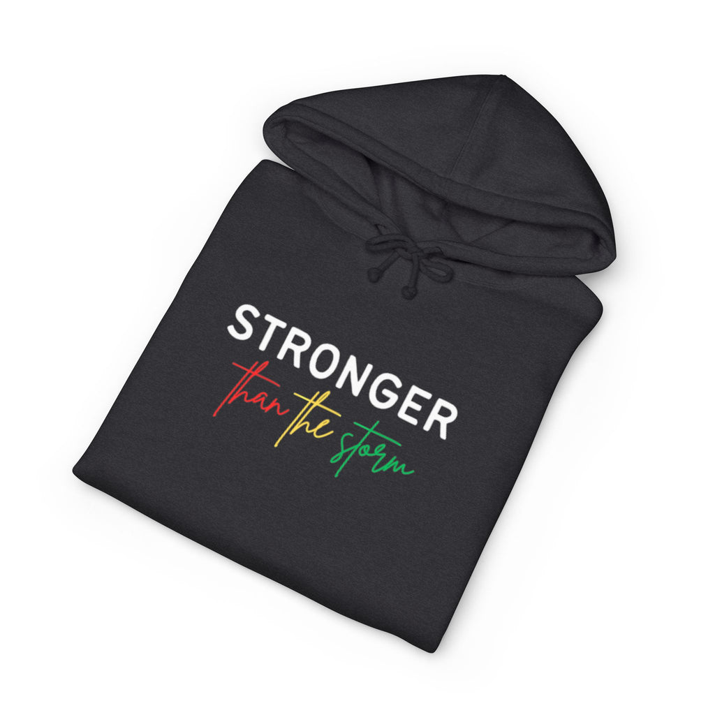 Hoodie — "Stronger Than the Storm" Inspirational Pullover