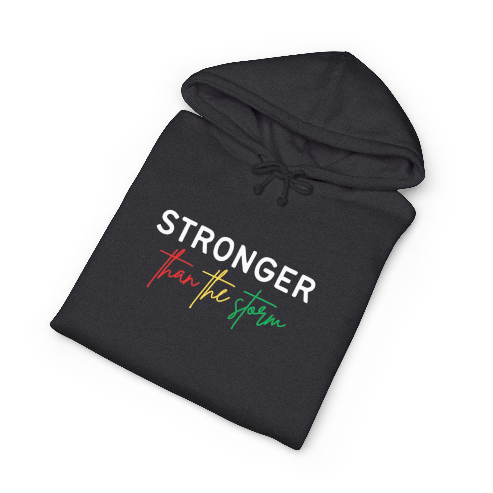 Hoodie — "Stronger Than the Storm" Inspirational Pullover
