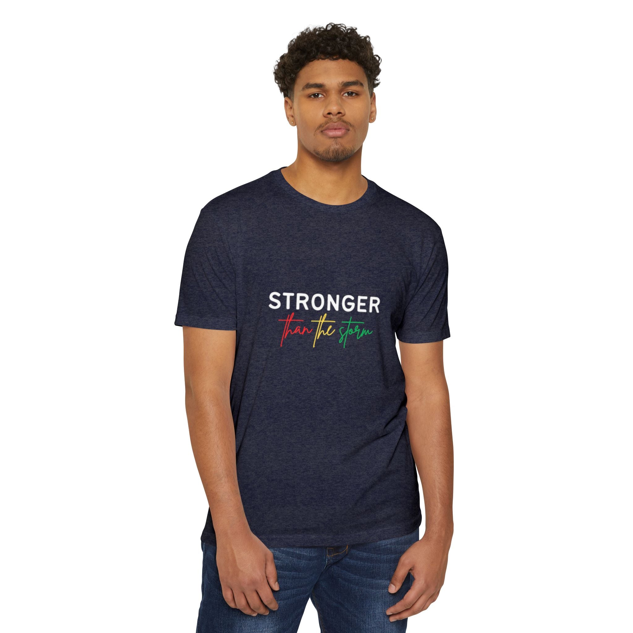 Stronger Than The Storm Tee — Inspirational Resilience Graphic T-Shirt