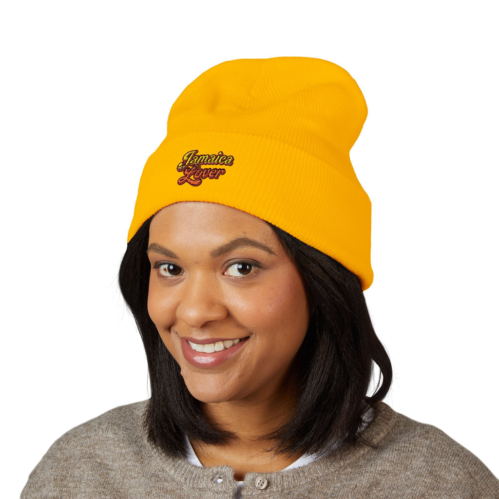 Embroidered 'Business Lover' Classic Cuffed Beanie — Cozy Winter Hat