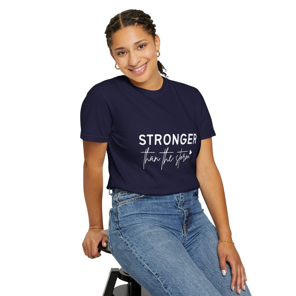 Stronger Than The Storm T-Shirt — Jamaica Lover Inspirational Tee