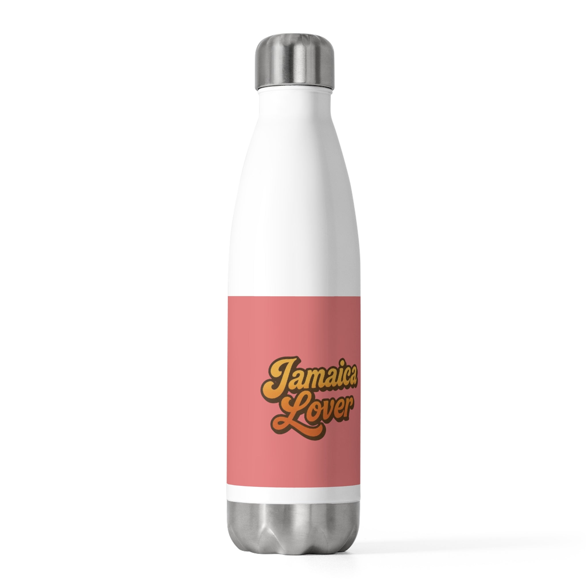 Insulated Bottle — "Jamaica Lover" Retro Script Travel Water Bottle