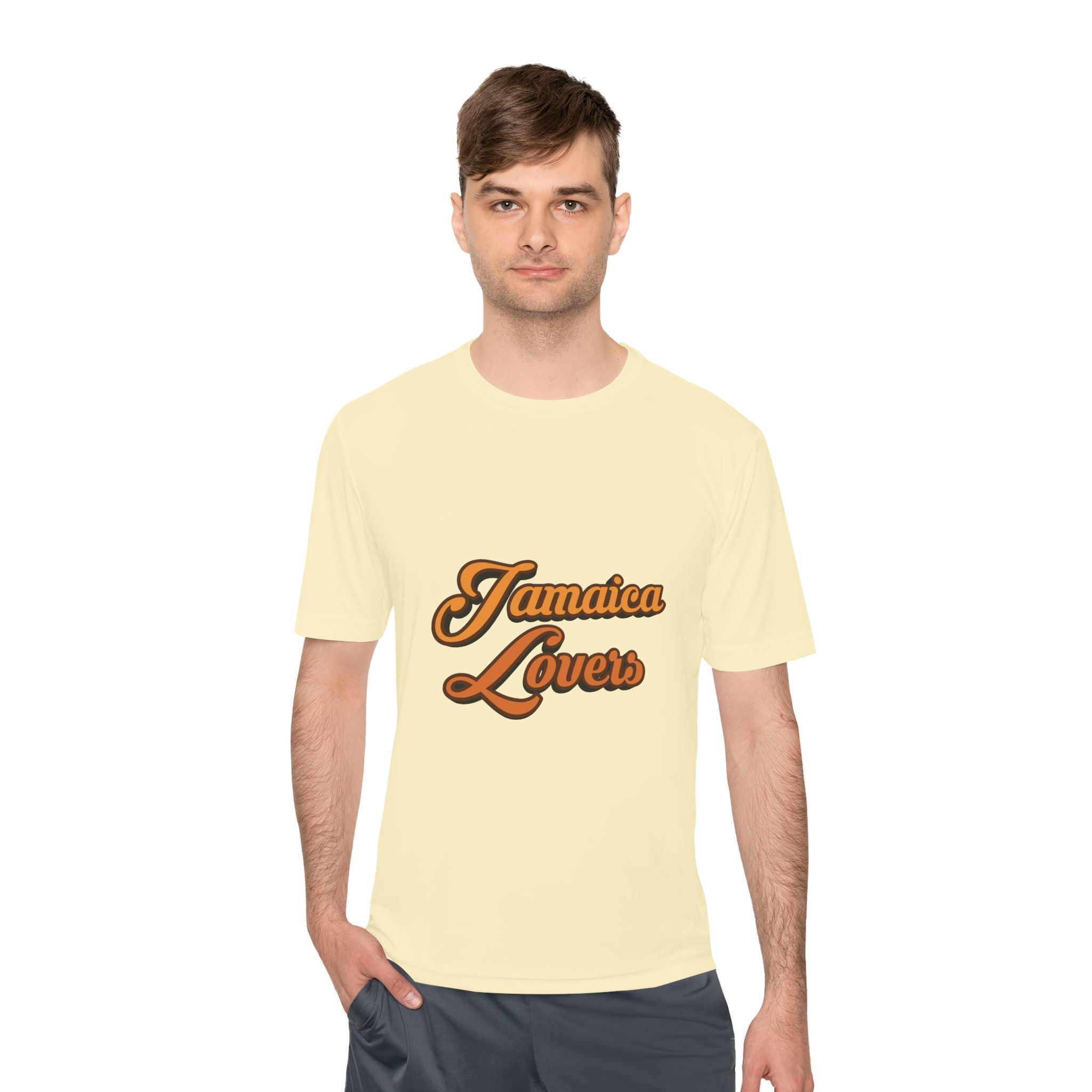 Jamaica Lovers Unisex Moisture Wicking Tee, Cool Summer Wear, Beach Shirt, Vacation Gear, Travel Apparel, Gift for Friends