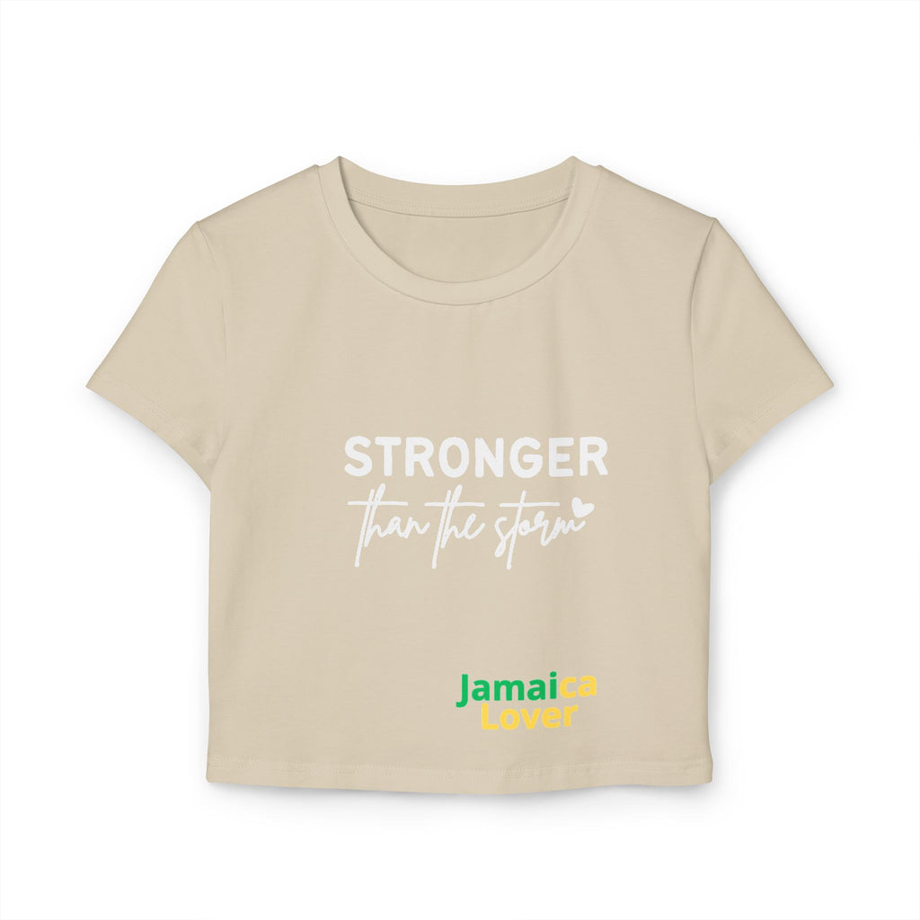 Stronger Than The Storm Jamaica Lover Women's Baby Tee