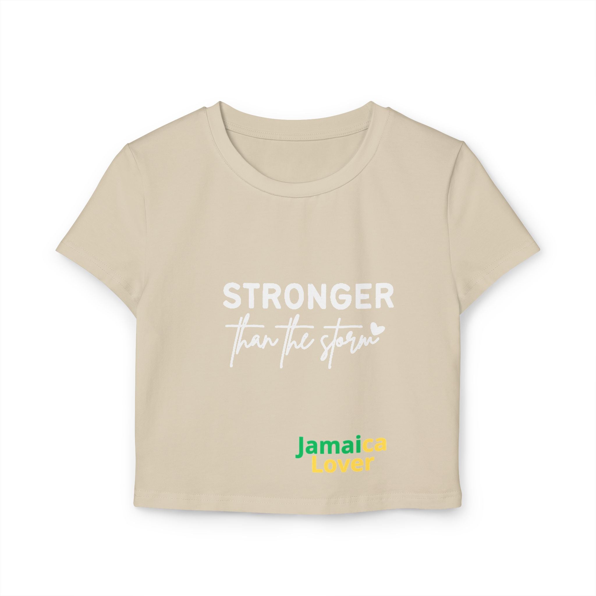 Stronger Than The Storm Jamaica Lover Women's Baby Tee