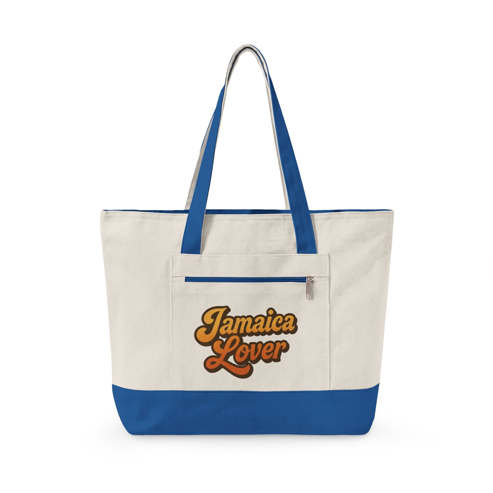 Jamaica Lover Zippered Canvas Tote