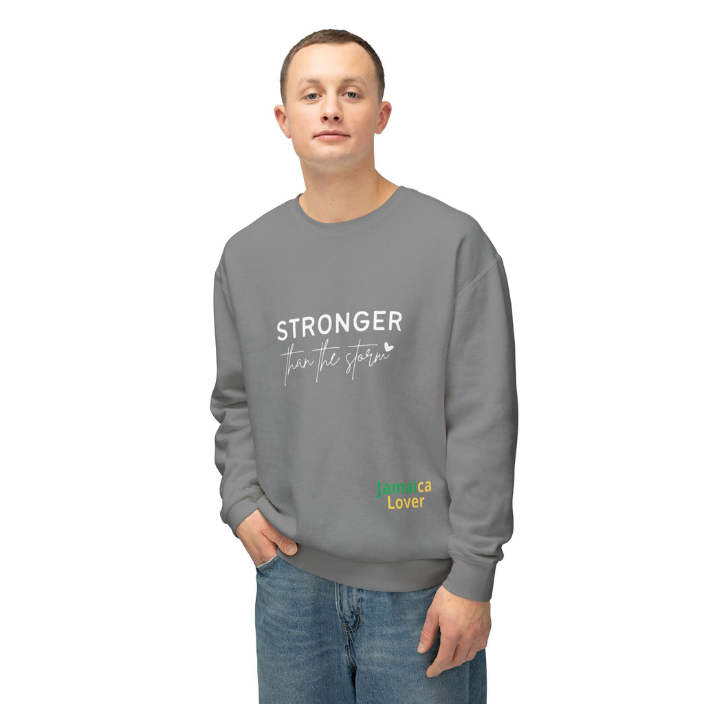 Stronger Than You Crewneck Sweatshirt — Inspirational Lightweight Pullover