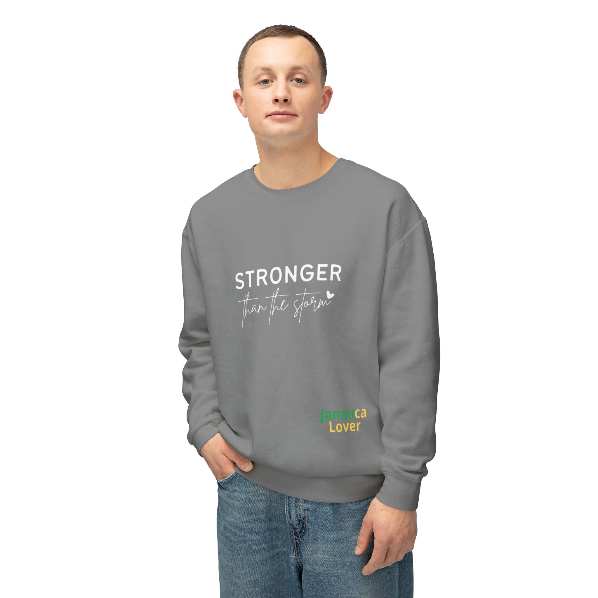 Stronger Than You Crewneck Sweatshirt — Inspirational Lightweight Pullover