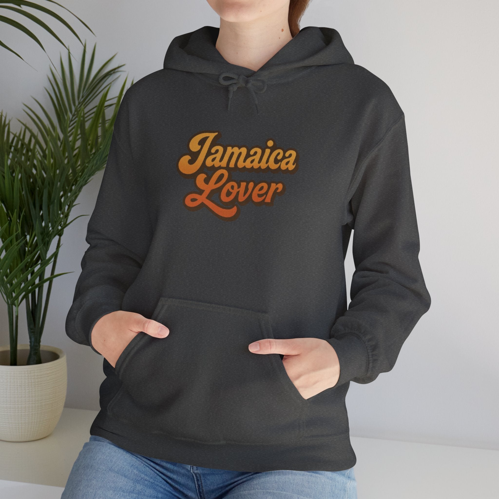 Jamaica Lover Hoodie — Retro Script Pullover for Jamaica Fans