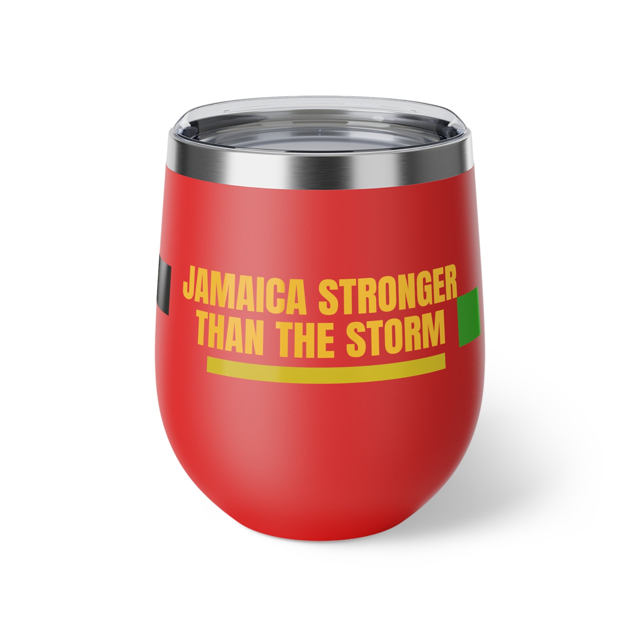 12oz Insulated Cup — "Jamaica Stronger Than The Storm"