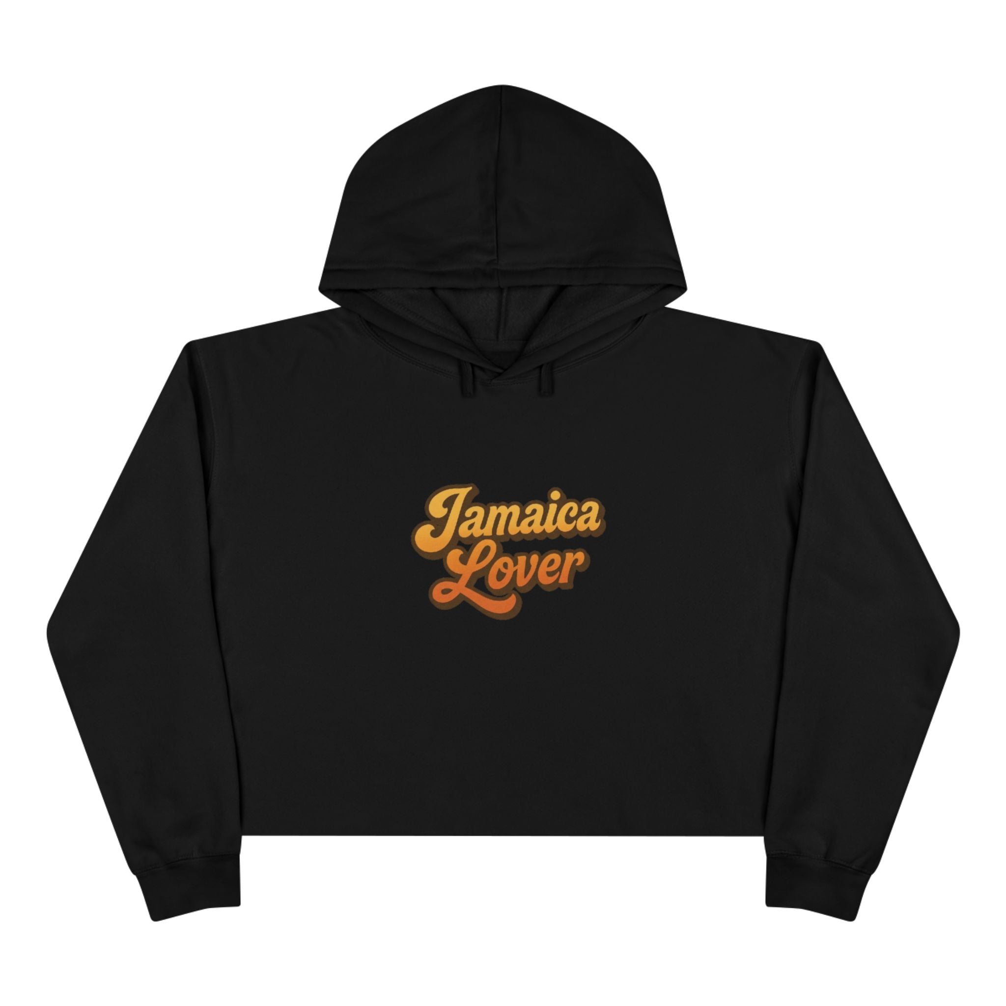 Jamaica Lovers Crop Hoodie - Vintage Style Sweatshirt, Perfect for Summer Festivals, Beach Days, Travel, Gifts for Him and Her
