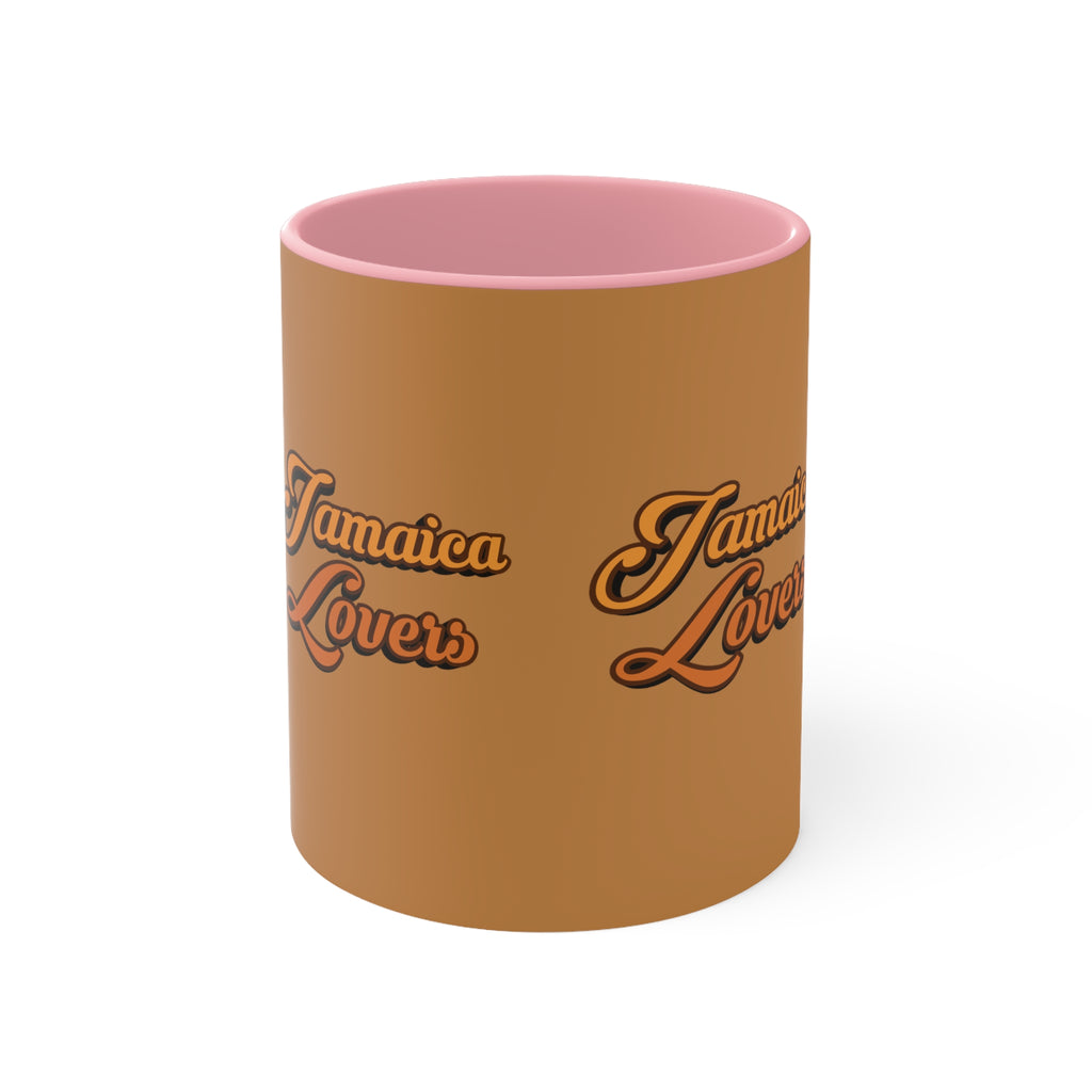 Jamaica Lovers Accent Mug, Coffee Cup for Island Enthusiasts, Gift for Coffee Lovers, Tropical Drinkware, Caribbean-Inspired Mug