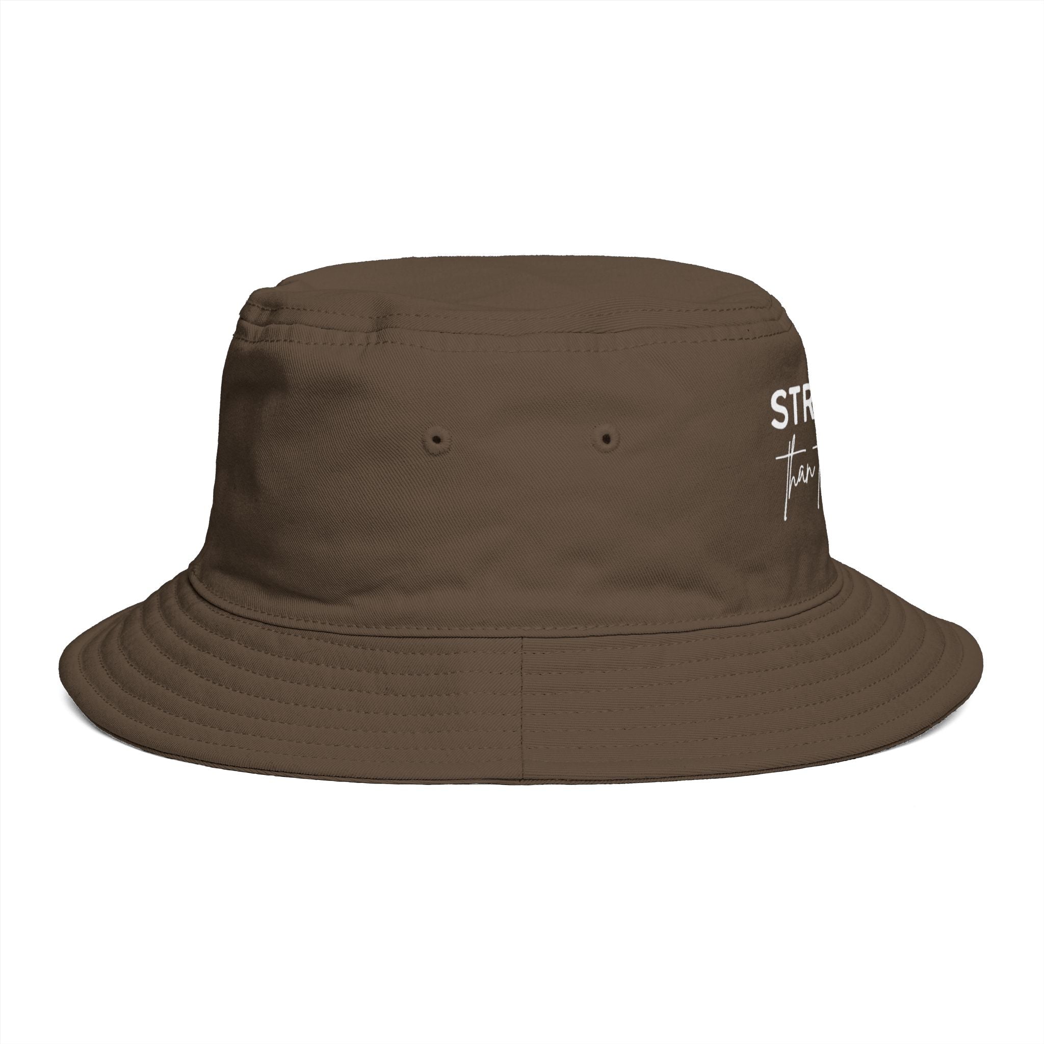 Stronger Than the Storm Bucket Hat – Jamaica Lover Inspirational Sun Hat
