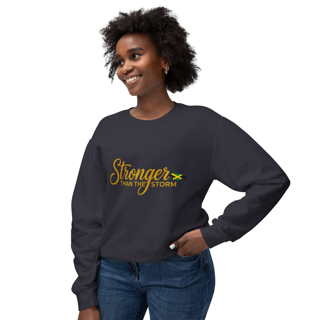Stronger Than The Storm Sweatshirt — Inspirational Crewneck