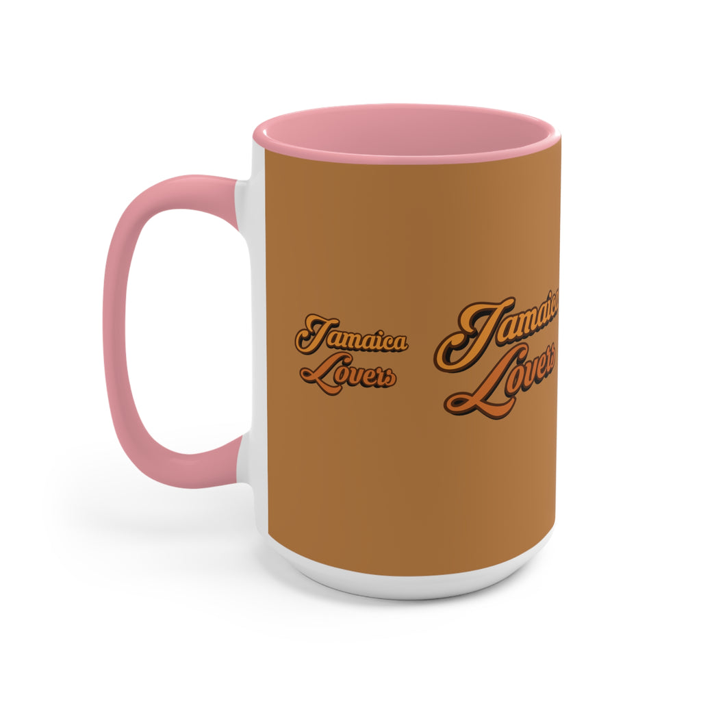 Jamaica Lovers Accent Mug, Coffee Cup for Island Enthusiasts, Gift for Coffee Lovers, Tropical Drinkware, Caribbean-Inspired Mug