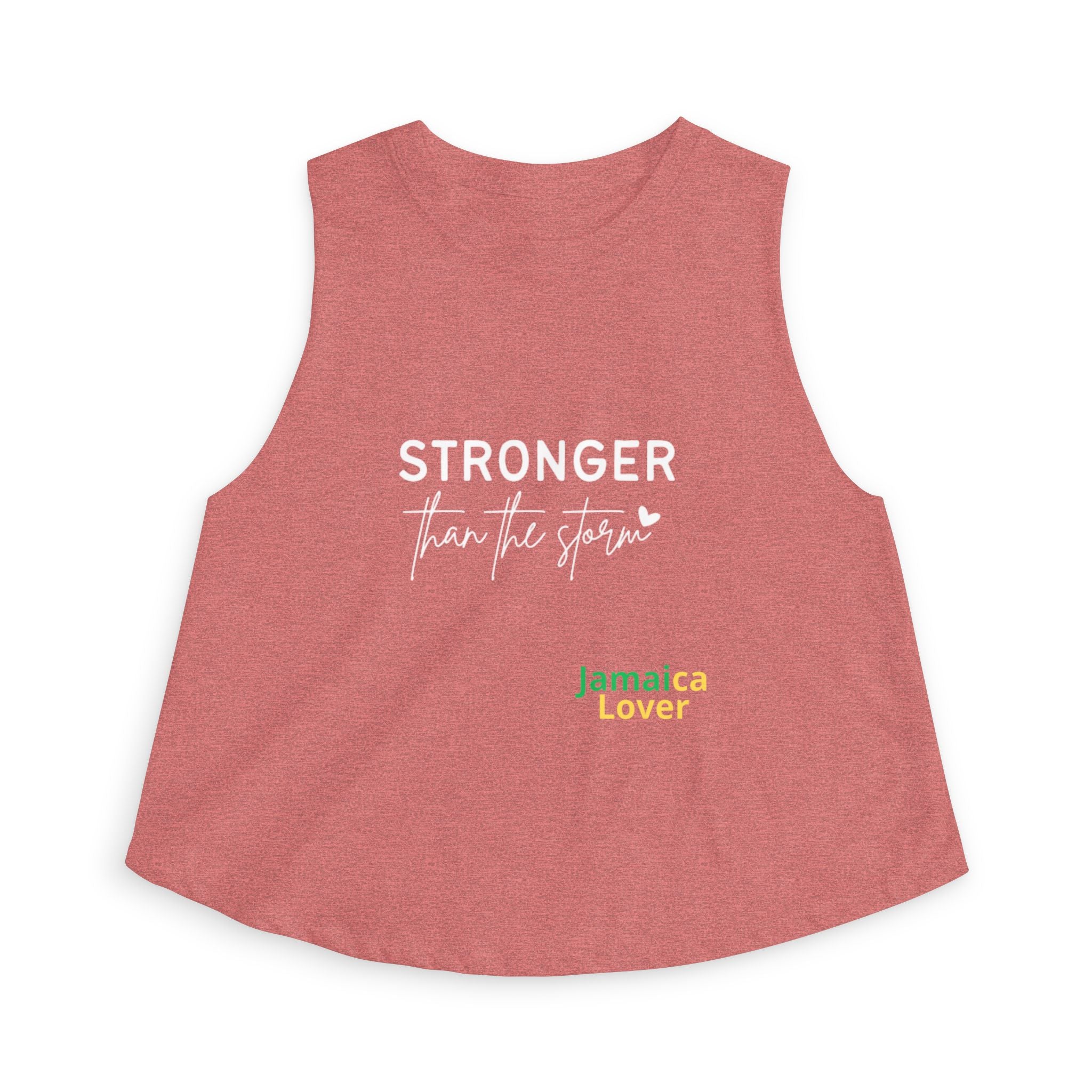 Crop Top — "Stronger Than the Storm" Motivational Women's Crop Top