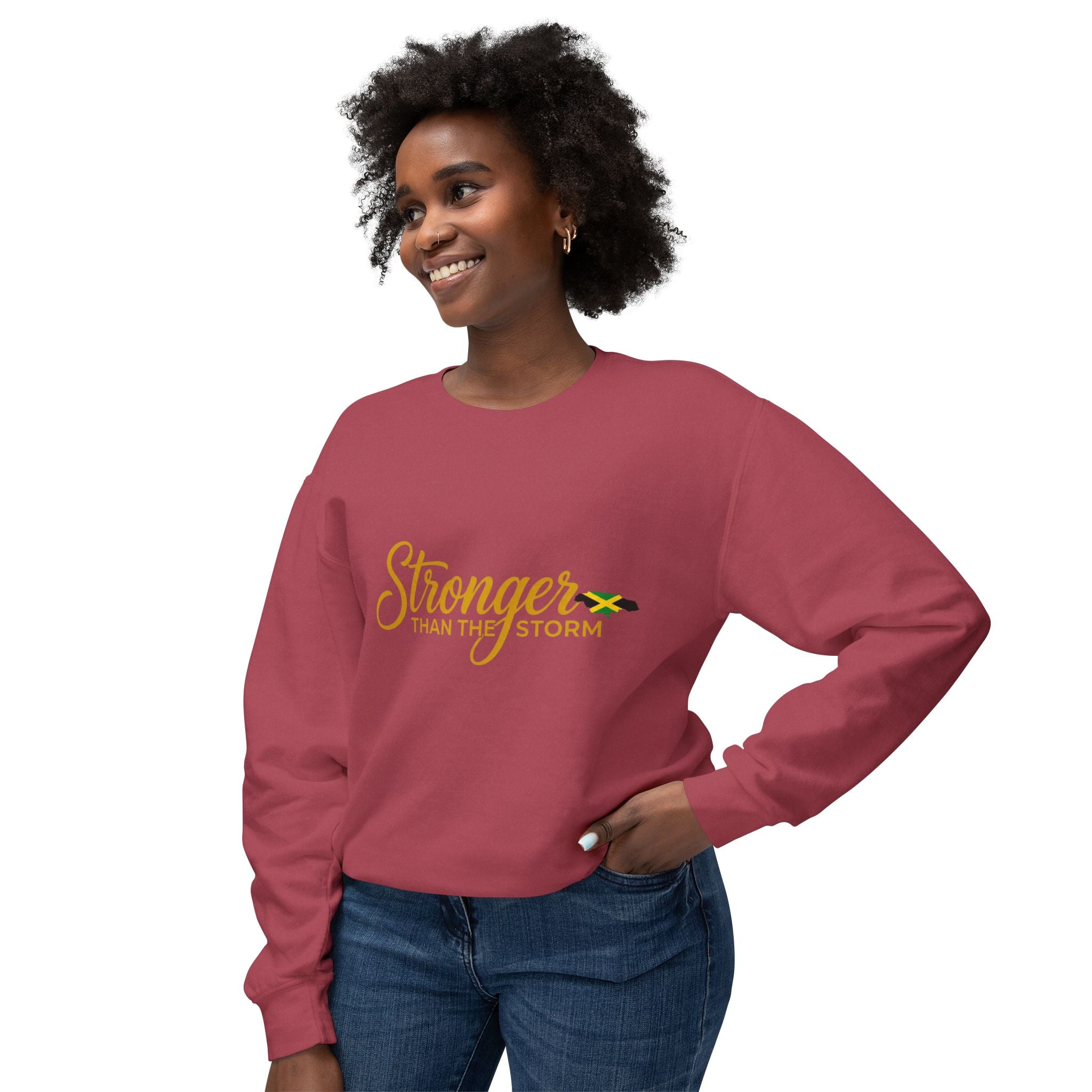 Stronger Than The Storm Sweatshirt — Inspirational Crewneck