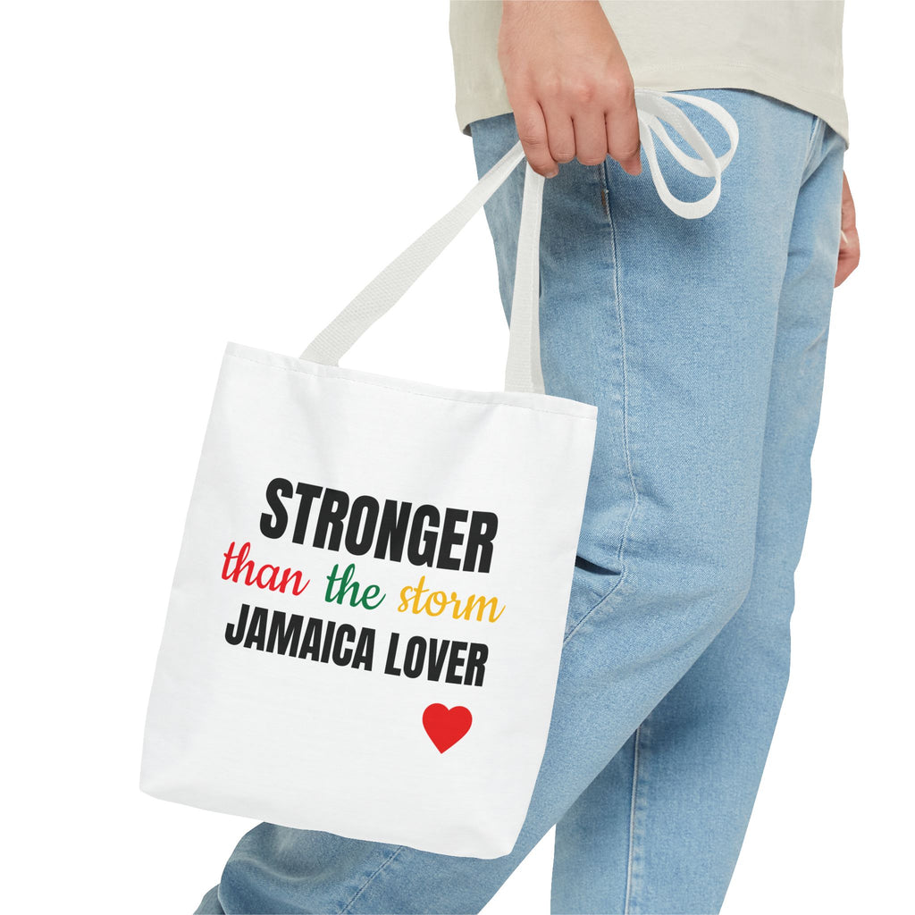 Stronger Than The Storm Jamaica Lover Tote Bag