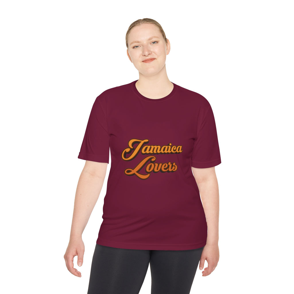 Jamaica Lovers Unisex Moisture Wicking Tee, Cool Summer Wear, Beach Shirt, Vacation Gear, Travel Apparel, Gift for Friends