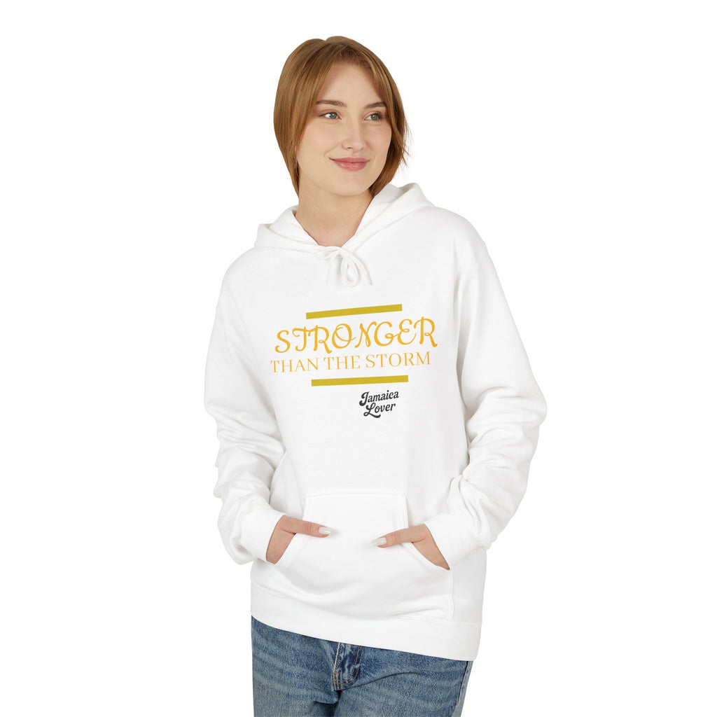 Hoodie — "Stronger Than This Storm" Inspirational Comfort Pullover