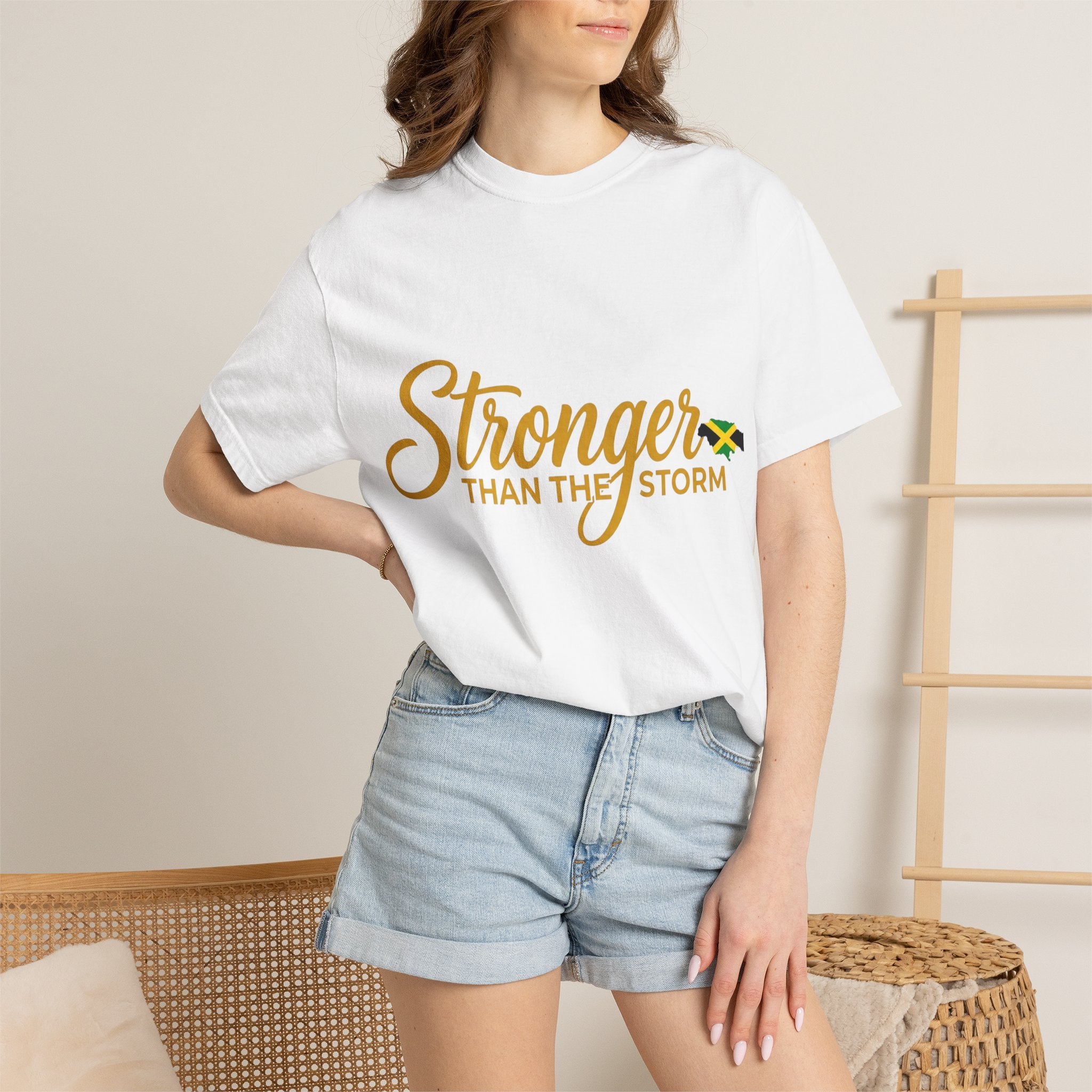 Stronger Than The Storm T-Shirt — Jamaica Resilience Tee