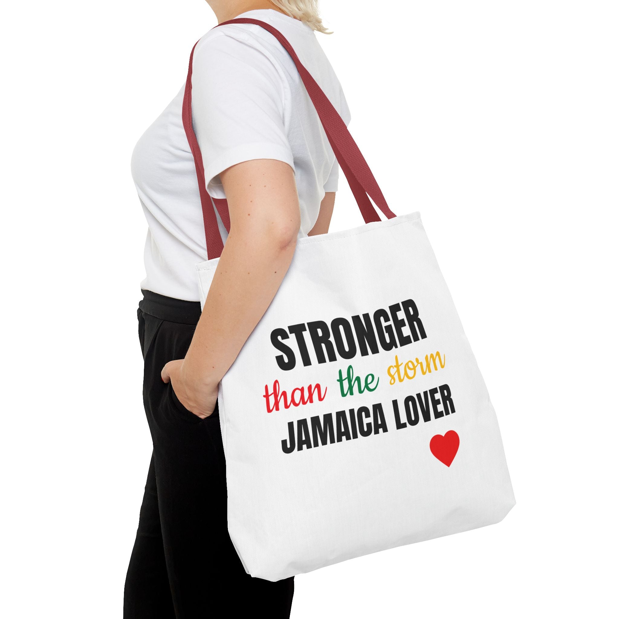 Stronger Than The Storm Jamaica Lover Tote Bag