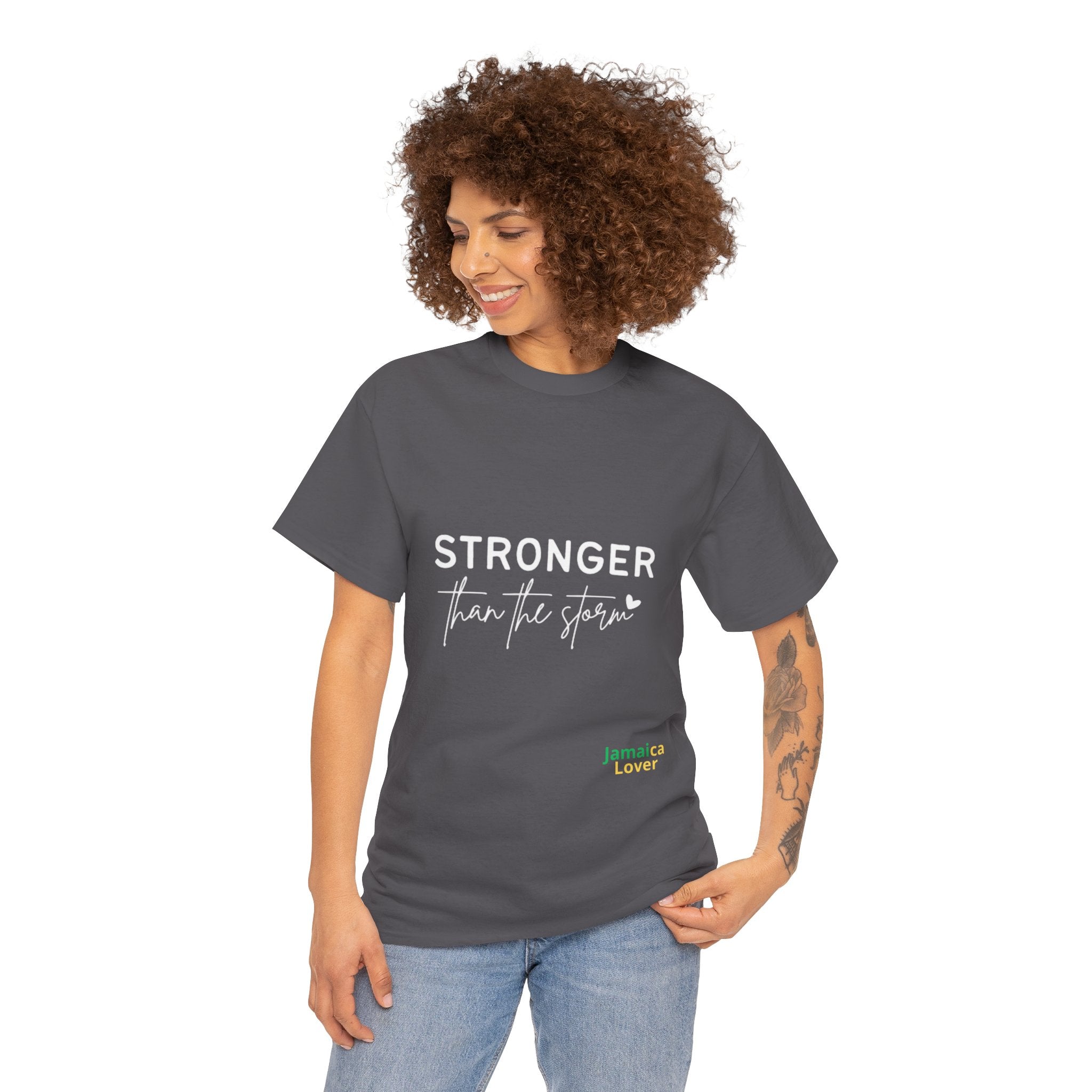 Stronger Than The Storm Tee — Inspirational Motivational T‑Shirt