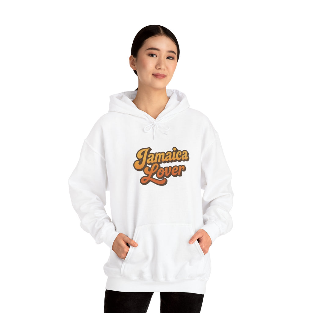 Jamaica Lover Hoodie — Retro Script Pullover for Jamaica Fans
