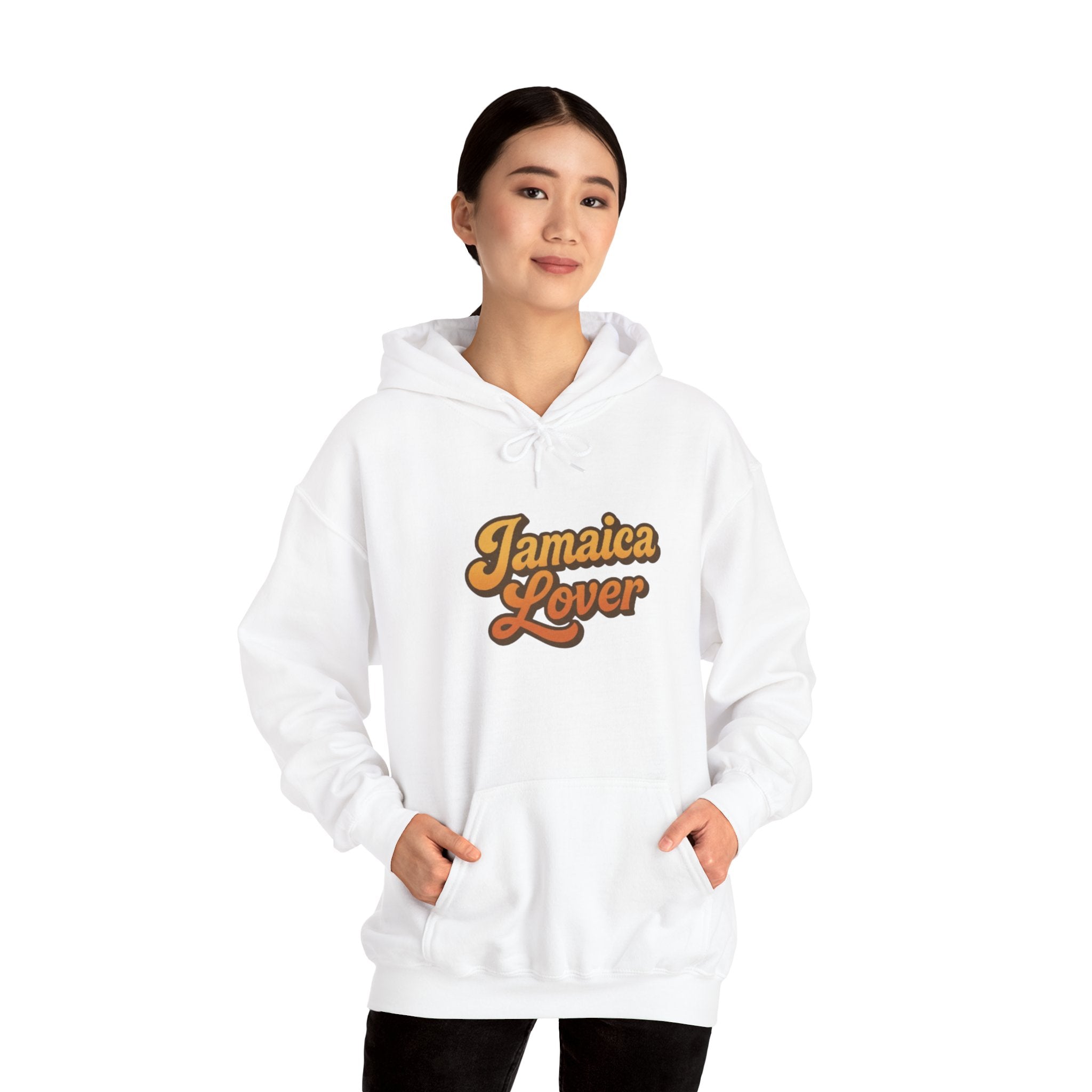 Jamaica Lover Hoodie — Retro Script Pullover for Jamaica Fans