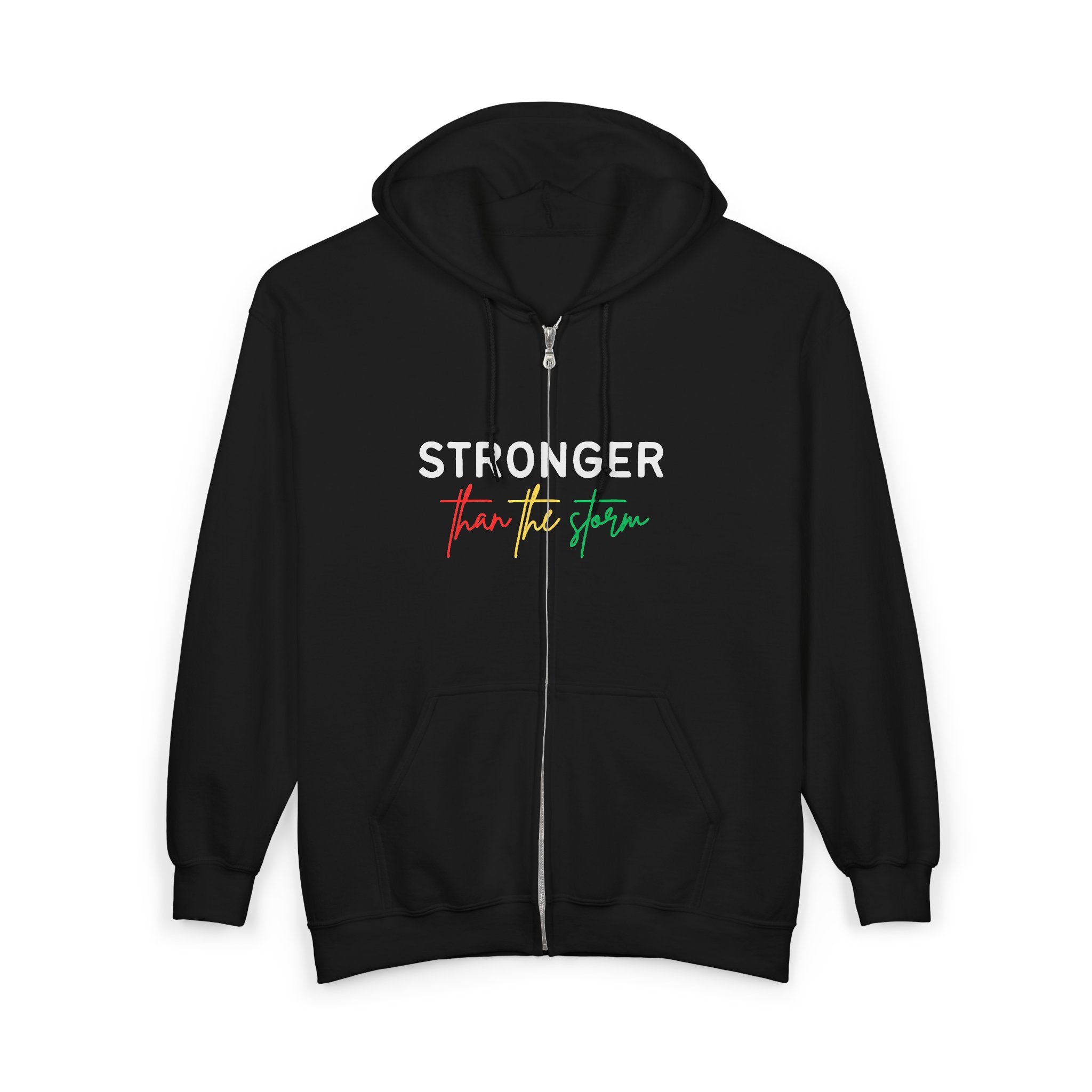 Stronger Than The Storm Zip Hoodie — Resilient Hurricane Recovery Support