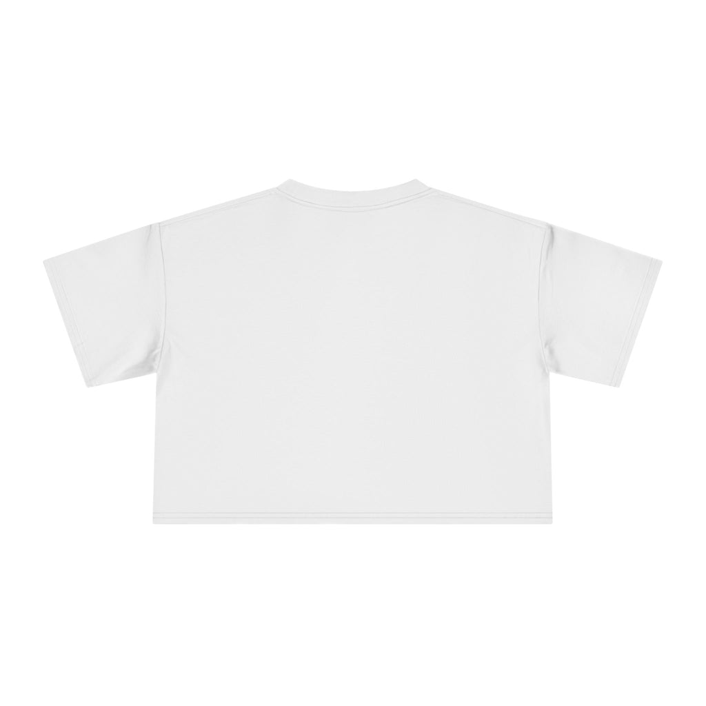 Crop Tee — "Stronger" Motivational Floral Cropped T-Shirt for Women