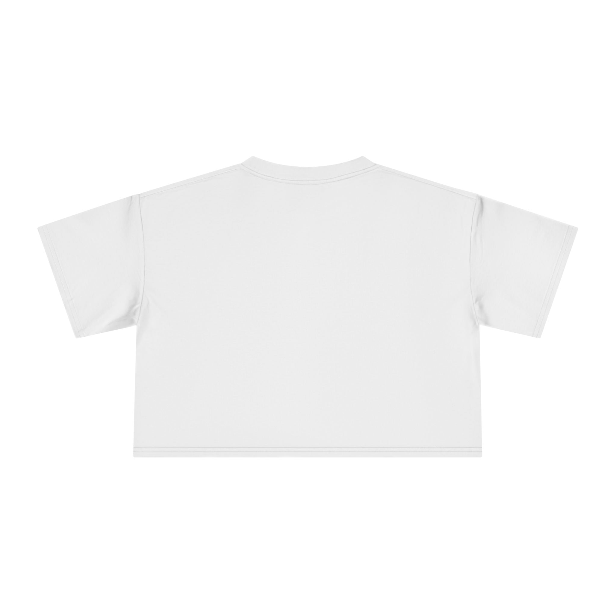 Crop Tee — "Stronger" Motivational Floral Cropped T-Shirt for Women
