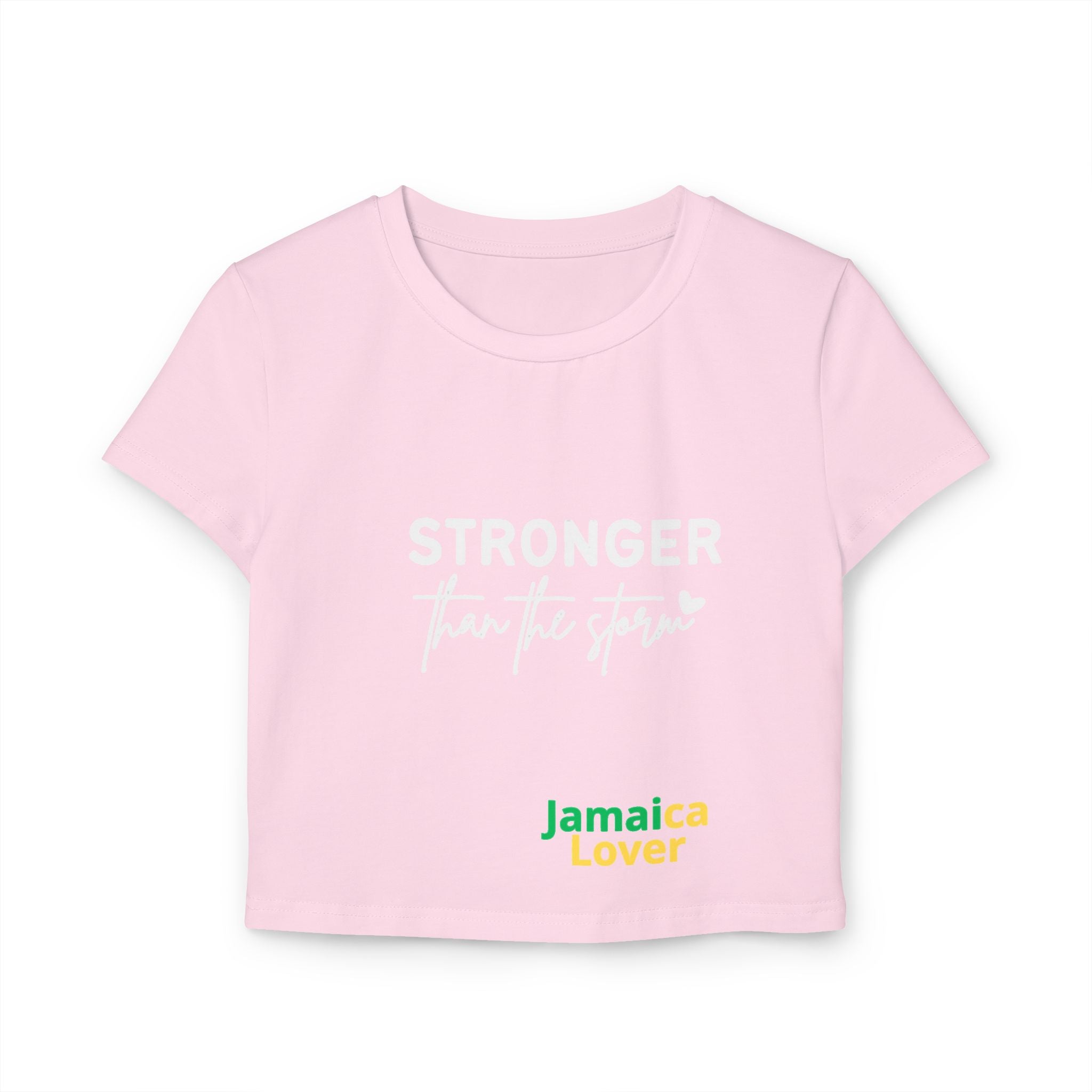 Stronger Than The Storm Jamaica Lover Women's Baby Tee