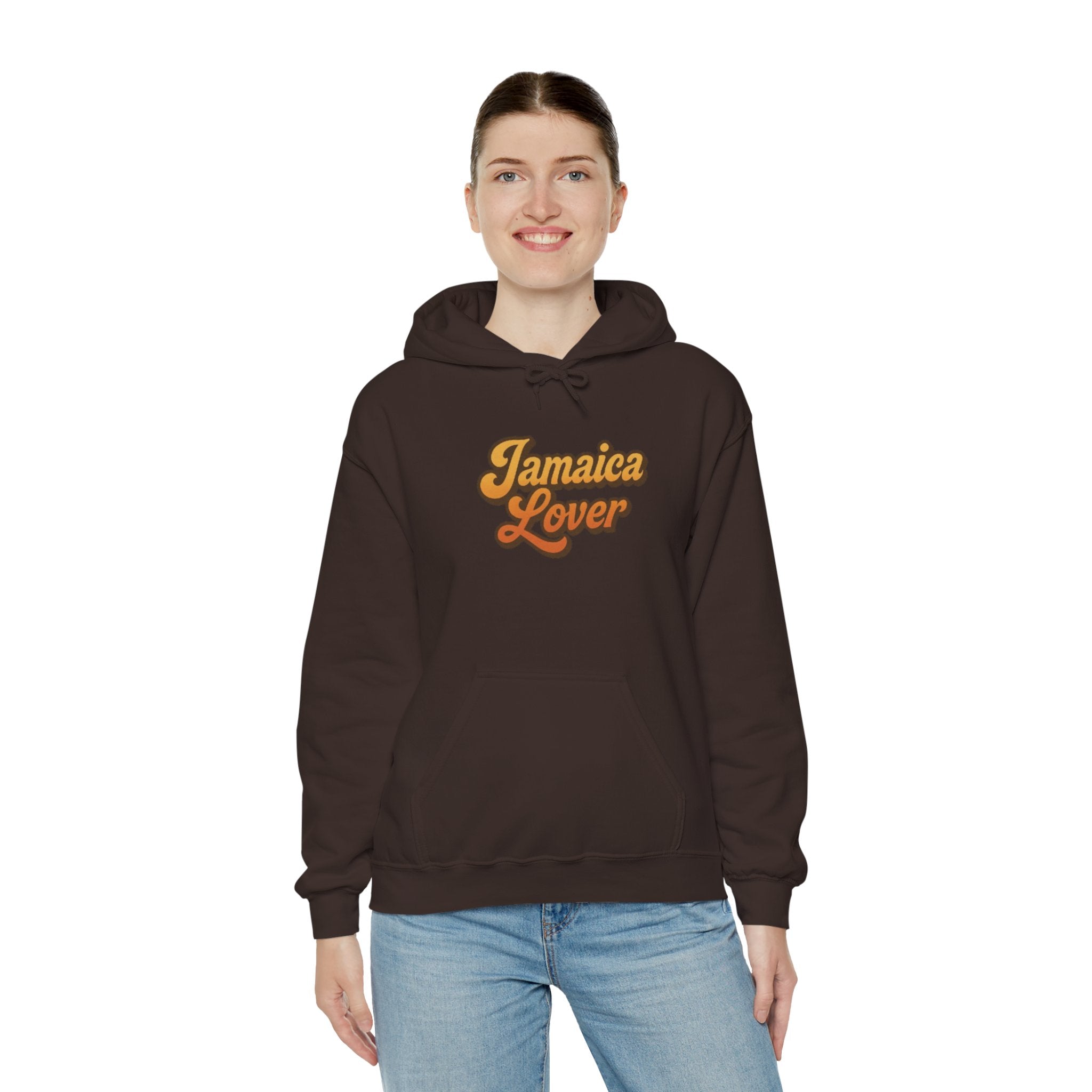 Jamaica Lover Hoodie — Retro Script Pullover for Jamaica Fans