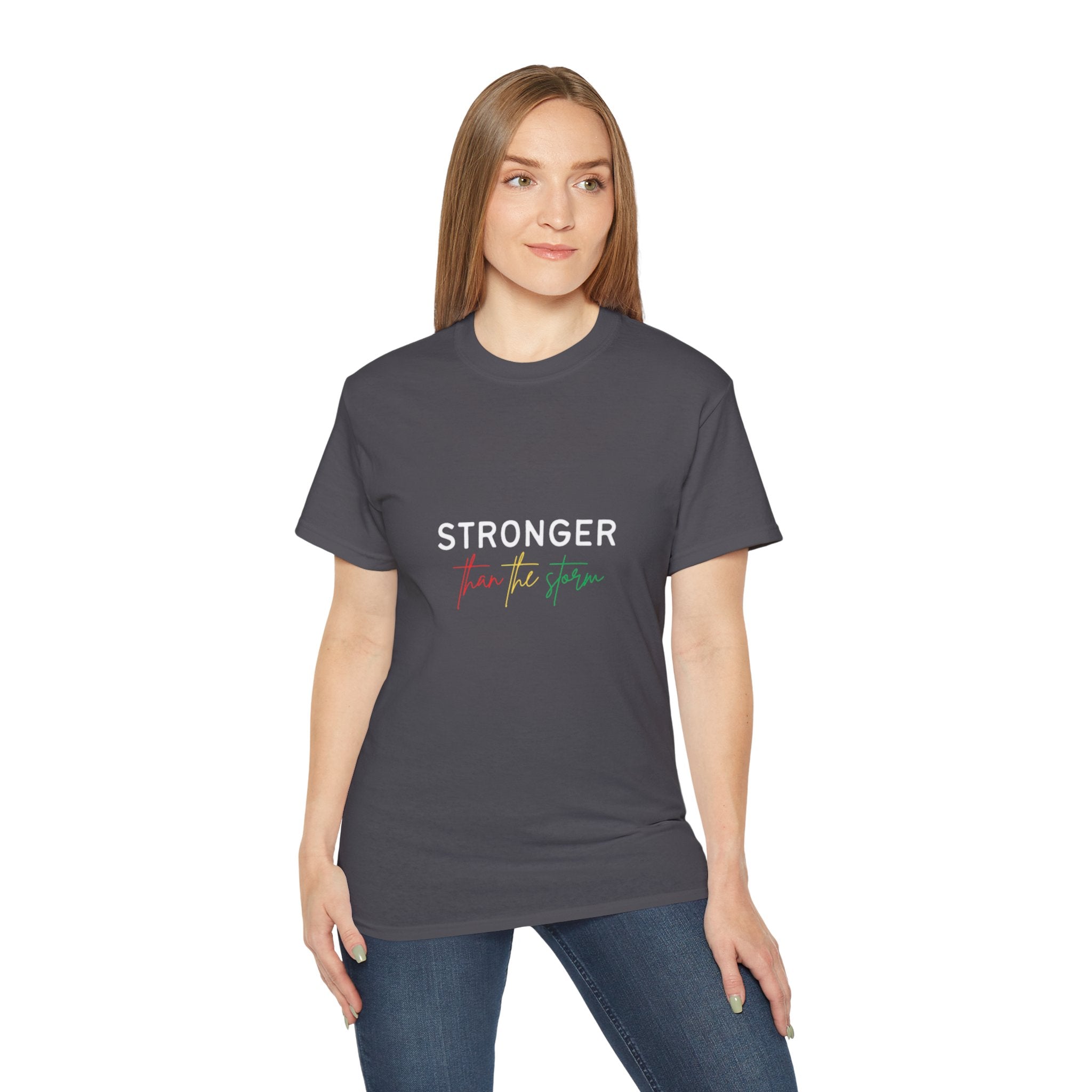Stronger Than The Storm T-Shirt — Resilience Motivational Tee