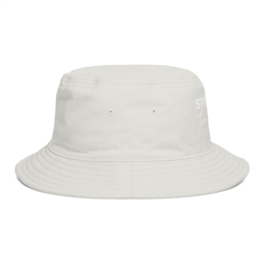 Stronger Than the Storm Bucket Hat – Jamaica Lover Inspirational Sun Hat
