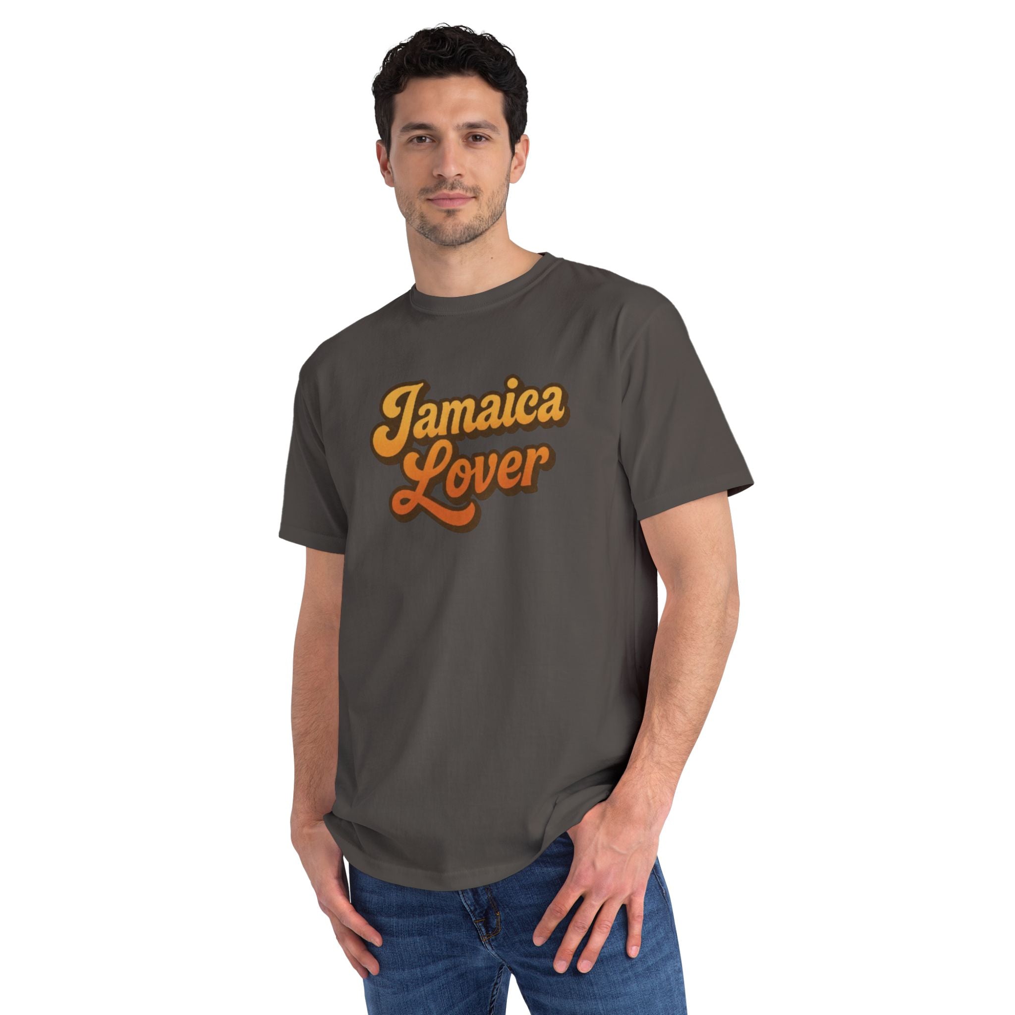 Jamaica Lover T-Shirt — Retro Script Island Vacation Tee