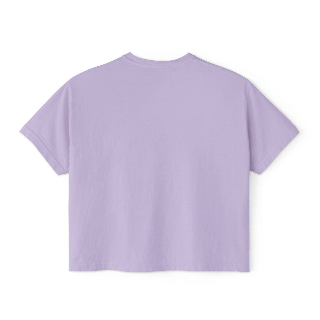 Women’s Boxy Tee — "Stronger Than the Storm" Inspirational Crop Top
