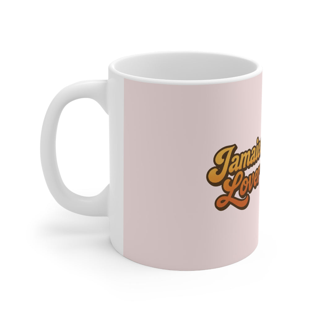 Jamaica Lover Ceramic Coffee Mug — Retro Script Coffee Cup (11oz & 15oz)