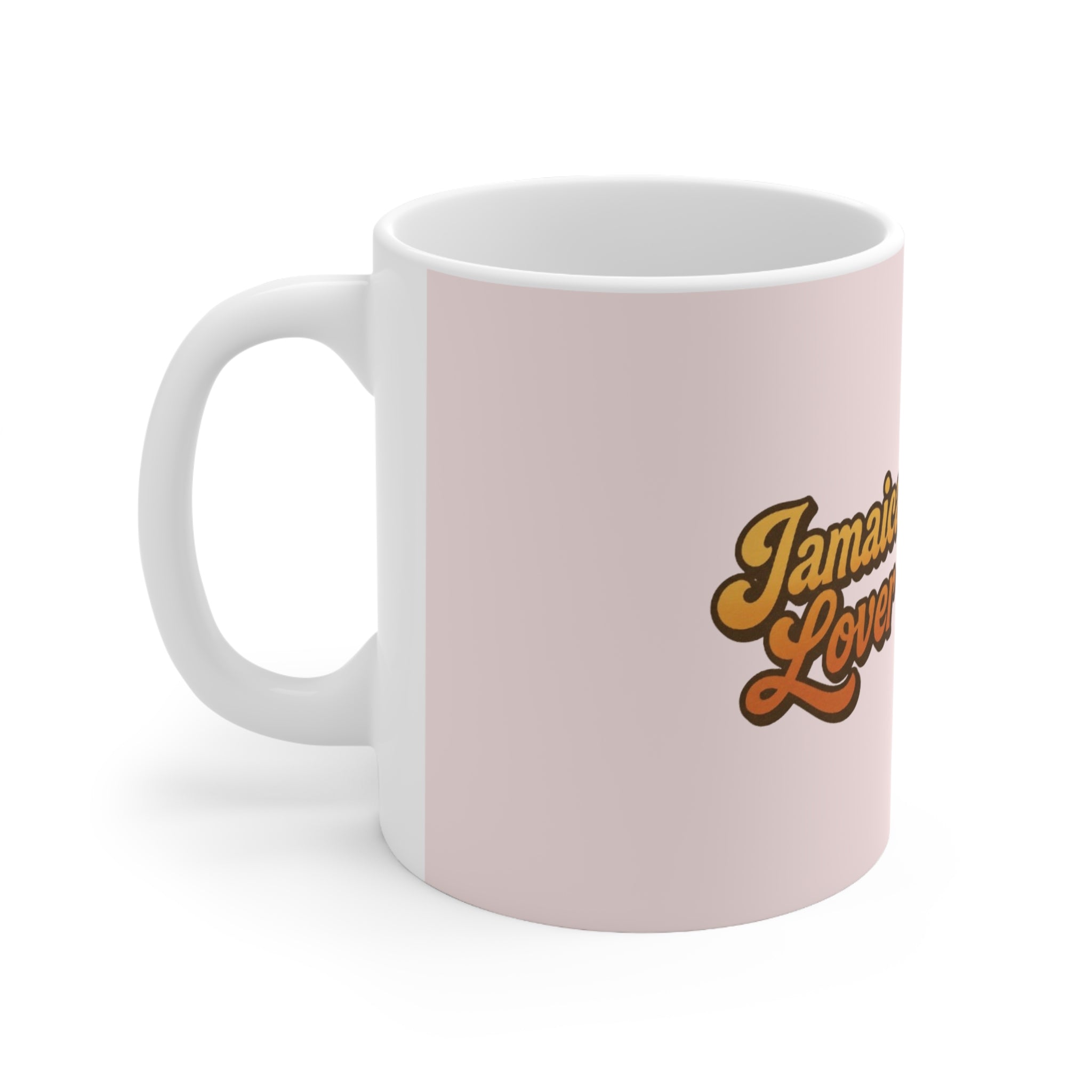 Jamaica Lover Ceramic Coffee Mug — Retro Script Coffee Cup (11oz & 15oz)