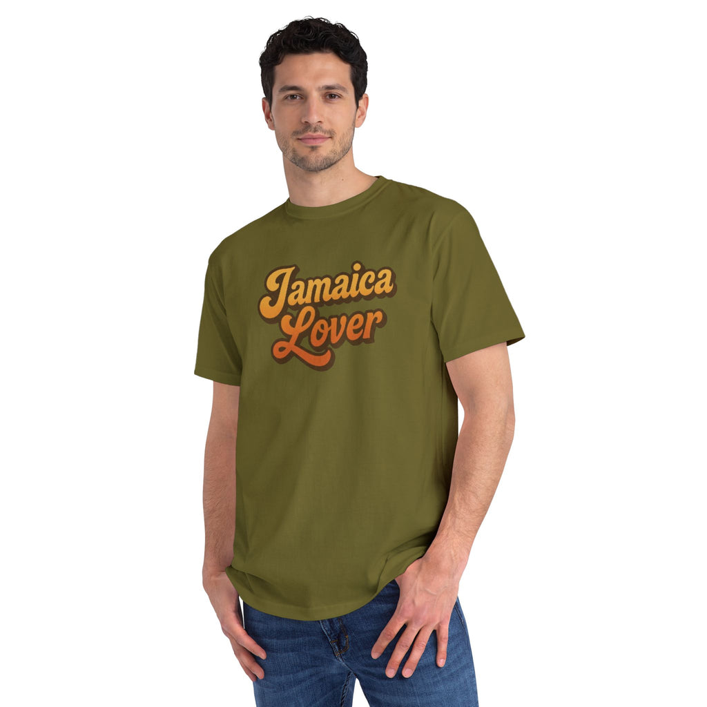 Jamaica Lover T-Shirt — Retro Script Island Vacation Tee